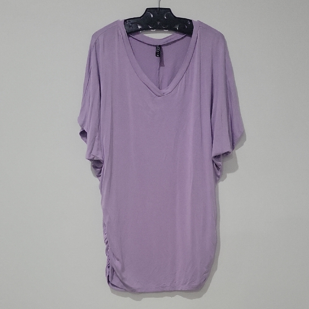 Lavender V-Neck Women's Top
